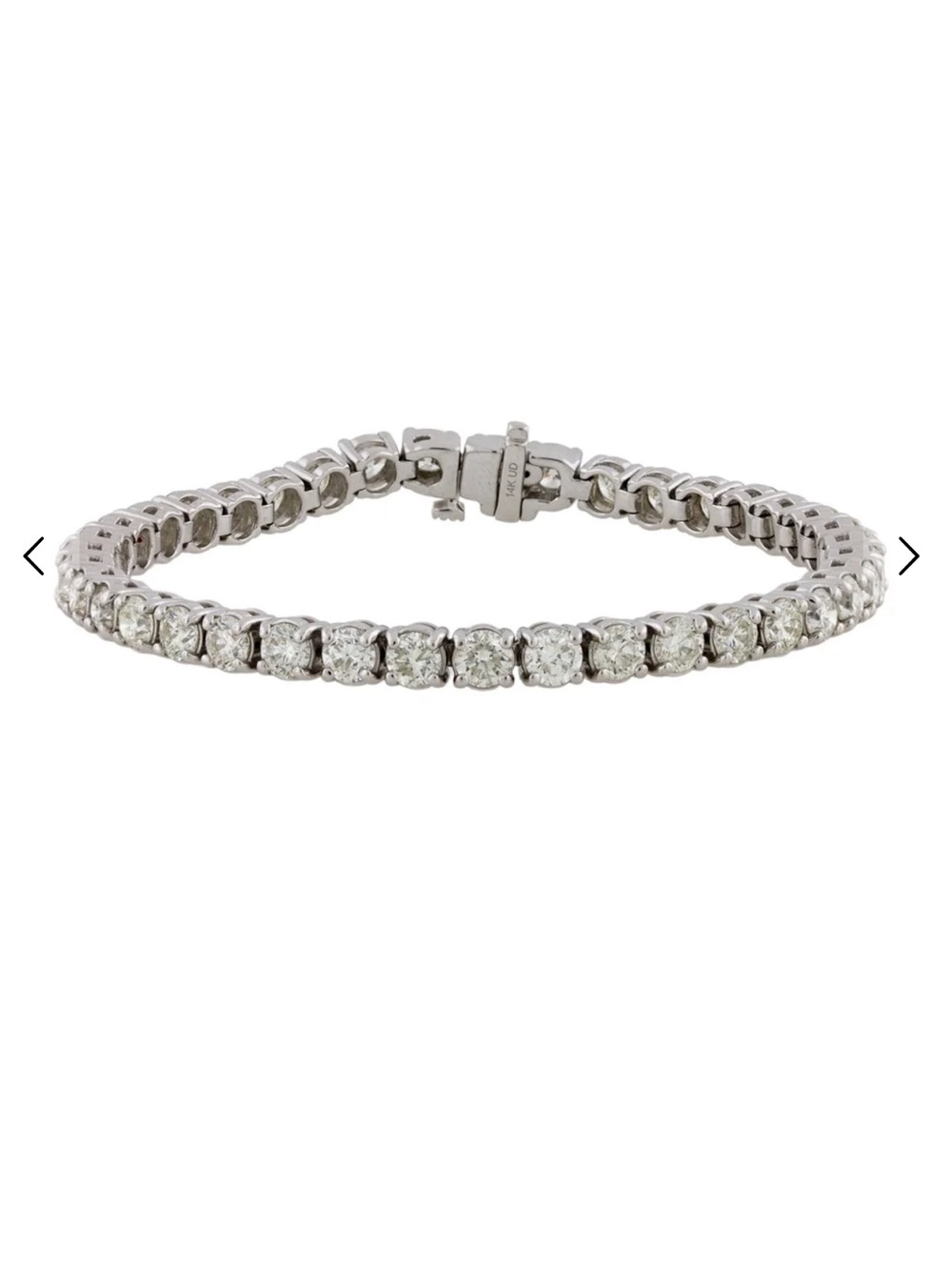 10.25ctw 14k Diamond Tennis Bracelet